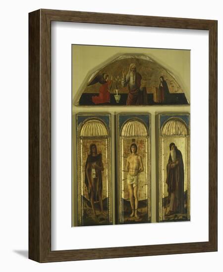 Triptych of St Sebastian-Giovanni Bellini-Framed Giclee Print