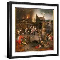 Triptych of Temptations - Central Part: the Temptation of Saint Anthony the Great (Or Saint Anthony-Hieronymus Bosch-Framed Giclee Print