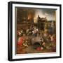 Triptych of Temptations - Central Part: the Temptation of Saint Anthony the Great (Or Saint Anthony-Hieronymus Bosch-Framed Giclee Print