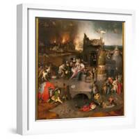 Triptych of Temptations - Central Part: the Temptation of Saint Anthony the Great (Or Saint Anthony-Hieronymus Bosch-Framed Giclee Print