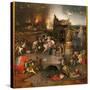 Triptych of Temptations - Central Part: the Temptation of Saint Anthony the Great (Or Saint Anthony-Hieronymus Bosch-Stretched Canvas