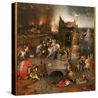 Triptych of Temptations - Central Part: the Temptation of Saint Anthony the Great (Or Saint Anthony-Hieronymus Bosch-Stretched Canvas