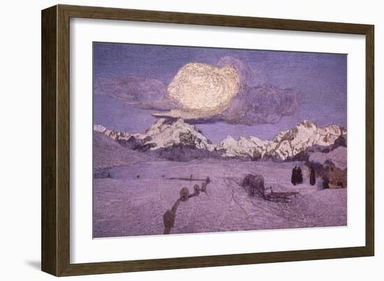 Triptych of the Alps, Death, Ca 1898-Giovanni Segantini-Framed Giclee Print