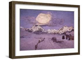 Triptych of the Alps, Death, Ca 1898-Giovanni Segantini-Framed Giclee Print