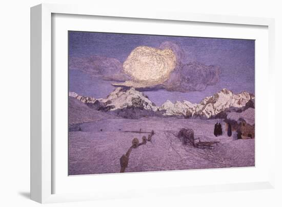 Triptych of the Alps, Death, Ca 1898-Giovanni Segantini-Framed Giclee Print