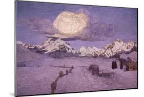 Triptych of the Alps, Death, Ca 1898-Giovanni Segantini-Mounted Giclee Print