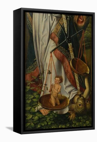 Triptych of the Baptism of Christ (Detail)-null-Framed Stretched Canvas