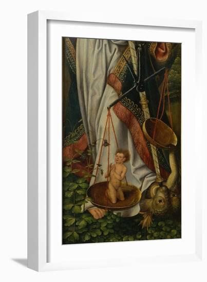 Triptych of the Baptism of Christ (Detail)-null-Framed Giclee Print