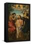 Triptych of the Baptism of Christ-null-Framed Stretched Canvas