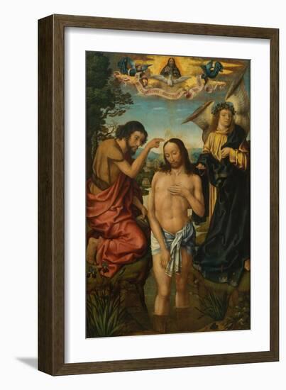 Triptych of the Baptism of Christ-null-Framed Giclee Print