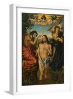 Triptych of the Baptism of Christ-null-Framed Giclee Print
