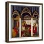 Triptych of the Birth of the Virgin, 1342-Pietro Lorenzetti-Framed Giclee Print