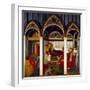 Triptych of the Birth of the Virgin, 1342-Pietro Lorenzetti-Framed Giclee Print