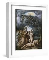 Triptych of the Creation, Creation of Eve, Central Panel-German School-Framed Giclee Print