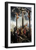 Triptych of the Crucifixion, 1535, by Jan Van Scorel (1495-1562). Netherlands-Jan van Scorel-Framed Giclee Print