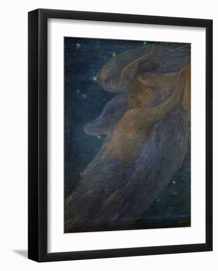 Triptych of the Day: the Night (Detail)-Gaetano Previati-Framed Art Print