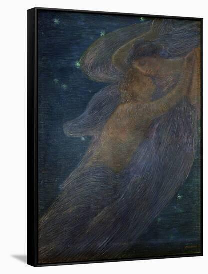 Triptych of the Day: the Night (Detail)-Gaetano Previati-Framed Stretched Canvas