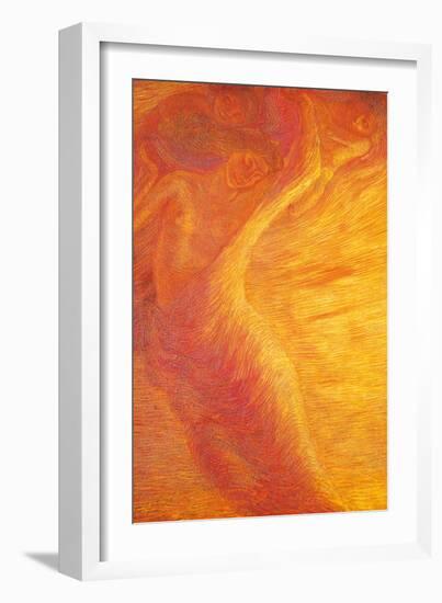 Triptych of the Day-Gaetano Previati-Framed Giclee Print