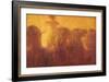 Triptych of the Daytime. the Chariot of the Sun-Gaetano Previati-Framed Art Print