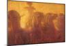 Triptych of the Daytime. the Chariot of the Sun-Gaetano Previati-Mounted Art Print
