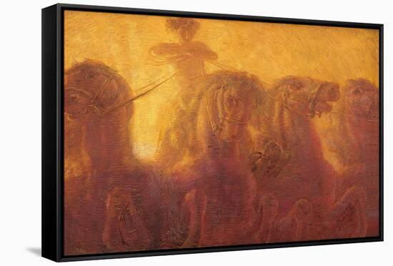 Triptych of the Daytime. the Chariot of the Sun-Gaetano Previati-Framed Stretched Canvas