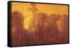 Triptych of the Daytime. the Chariot of the Sun-Gaetano Previati-Framed Stretched Canvas