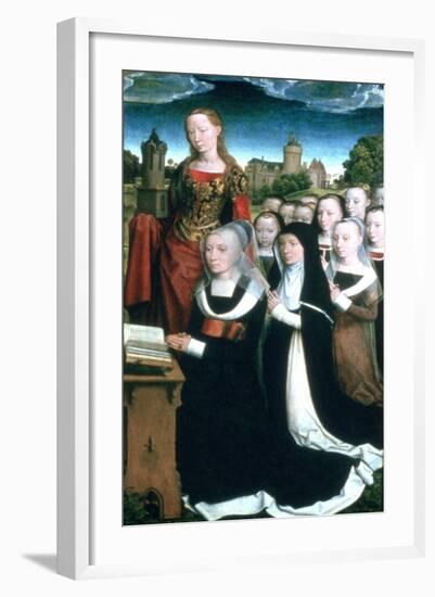 Triptych of the Family Moreel, 1484-Hans Memling-Framed Giclee Print