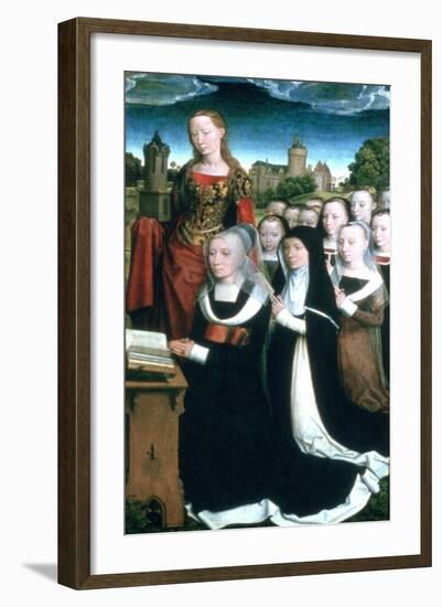 Triptych of the Family Moreel, 1484-Hans Memling-Framed Giclee Print