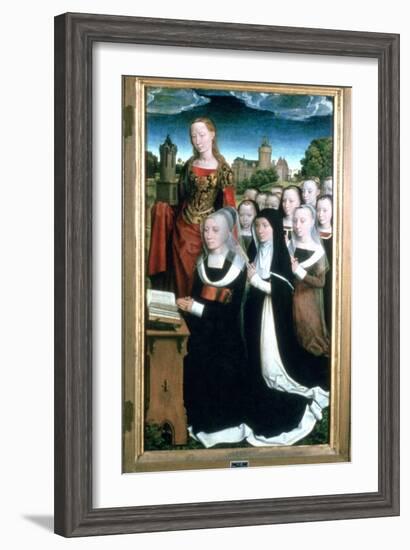 'Triptych of the Family Moreel', Detail, 1484. Artist: Hans Memling-Hans Memling-Framed Giclee Print