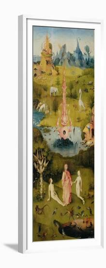 Triptych of the Garden of Earthly Delights, Left-Hand Panel with the Garden of Eden-Hieronymus Bosch-Framed Giclee Print