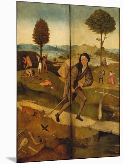 Triptych of the Haywain, Closed (The Journey through Life)-Hieronymus Bosch-Mounted Giclee Print