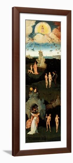 Triptych of the Haywain, Left-Hand Panel with the Original Sin-Hieronymus Bosch-Framed Giclee Print