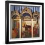 Triptych of the Nativity of the Virgin, 1342-Pietro Lorenzetti-Framed Giclee Print