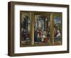 Triptych of the Nativity, the Adoration of the Magi and Jesus Christ's Tomb, 1523-Defendente Ferrari-Framed Giclee Print