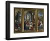 Triptych of the Nativity, the Adoration of the Magi and Jesus Christ's Tomb, 1523-Defendente Ferrari-Framed Giclee Print