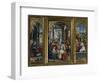 Triptych of the Nativity, the Adoration of the Magi and Jesus Christ's Tomb, 1523-Defendente Ferrari-Framed Giclee Print