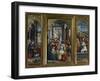 Triptych of the Nativity, the Adoration of the Magi and Jesus Christ's Tomb, 1523-Defendente Ferrari-Framed Giclee Print
