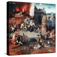 Triptych of the Temptation of St Anthony, C1480-1516-Hieronymus Bosch-Stretched Canvas