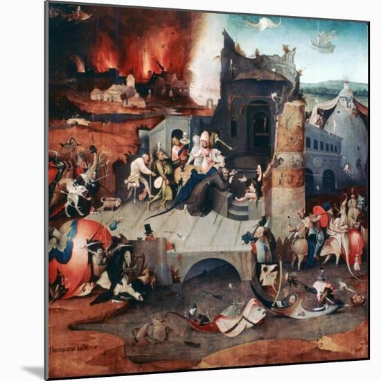 Triptych of the Temptation of St Anthony, C1480-1516-Hieronymus Bosch-Mounted Giclee Print