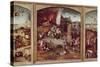 Triptych of the Temptation of St. Anthony-Hieronymus Bosch-Stretched Canvas