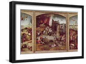 Triptych of the Temptation of St. Anthony-Hieronymus Bosch-Framed Giclee Print