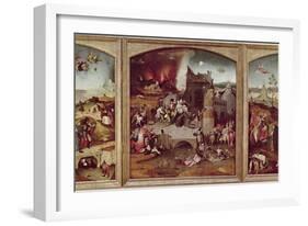 Triptych of the Temptation of St. Anthony-Hieronymus Bosch-Framed Giclee Print