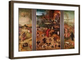 Triptych of the Temptation of St. Anthony-Hieronymus Bosch-Framed Giclee Print