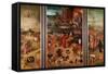 Triptych of the Temptation of St. Anthony-Hieronymus Bosch-Framed Stretched Canvas