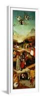 Triptych of the Temptations, the Flight and Fall of Saint Anthony-Hieronymus Bosch-Framed Premium Giclee Print