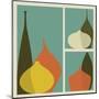 Triptych of Vases-trendywest-Mounted Art Print