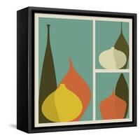 Triptych of Vases-trendywest-Framed Stretched Canvas