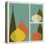 Triptych of Vases-trendywest-Stretched Canvas