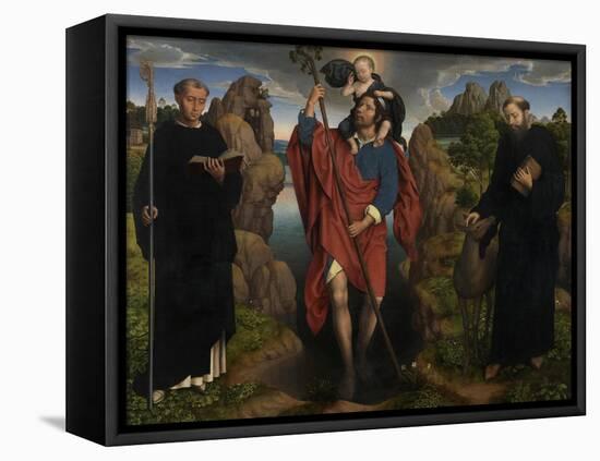 Triptych of Willem Moreel, 1484-Hans Memling-Framed Stretched Canvas