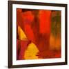 Triptych Red Wassily I-Petro Mikelo-Framed Art Print